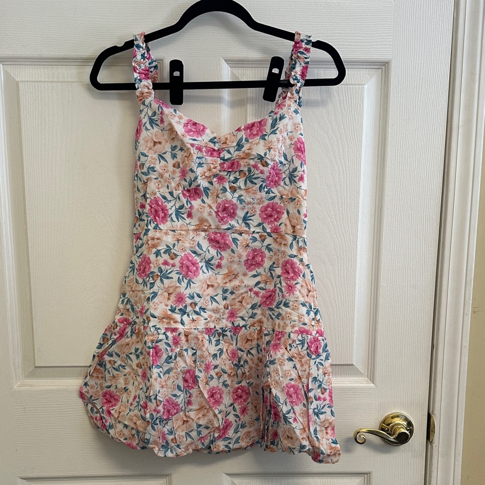 Lush Floral Bubble Dress